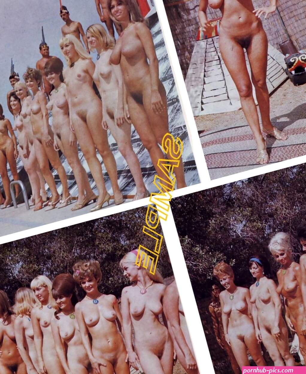 Classic Vintage Nude Beauty Contest Girls Photo Slovenia