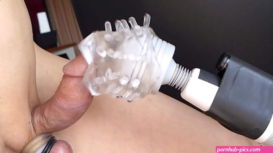 Japanese guys shaved penis masturbation! Ejaculation with 3 weights on my testicles! Please watch my cumshot! No17