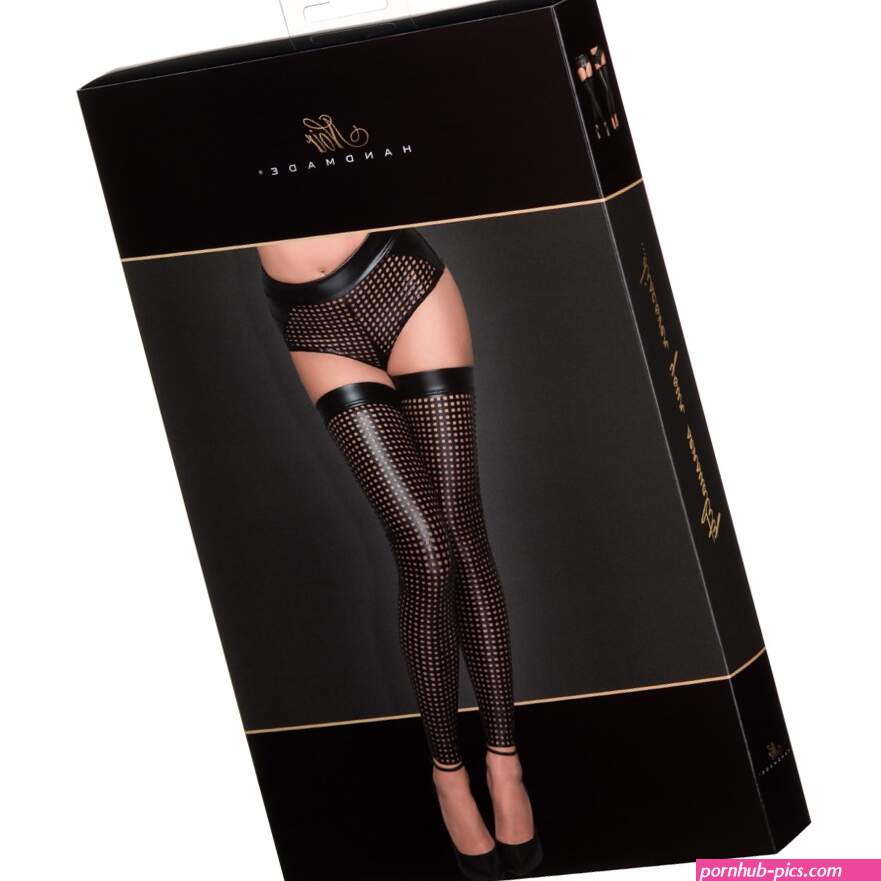 Noir Handmade Lacercut Stockings Black