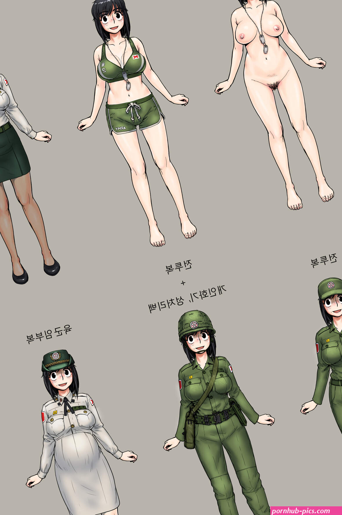 gogocherry absurdres highres army female soldier nude sex slave uncensored