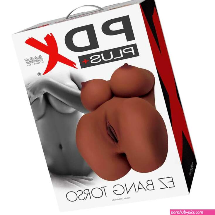 PDX Plus EZ Bang Torso Dual Entry Masturbator Brown