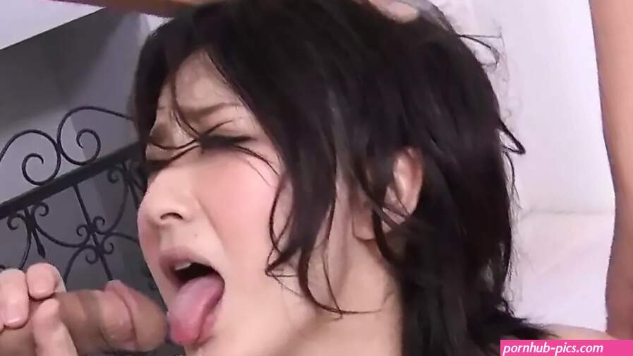 Megumi Harukas Warm Oral Job and Gang Fuckfest in Underwear
