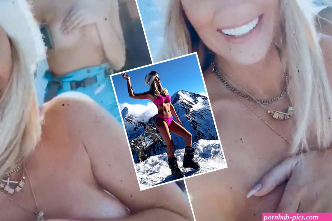 Love Island beauty Laura Anderson goes topless on slopes during skiing holiday with pals in Bulgaria