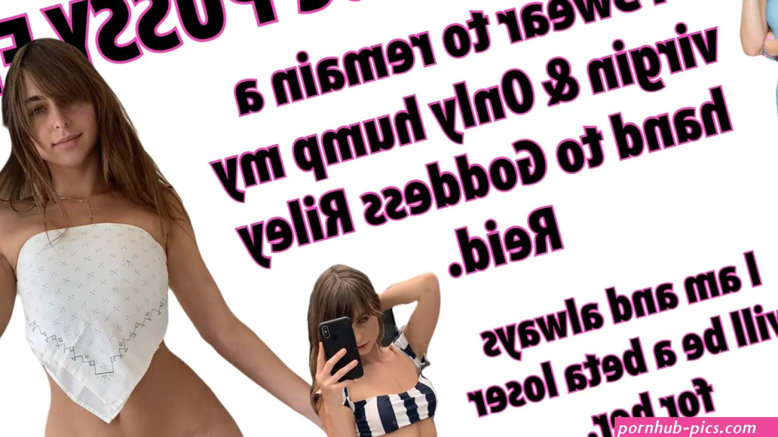 Riley Reid Pussyfree Pledge wallpaper This was a users paid request but they said i should post it too so more people could see it.