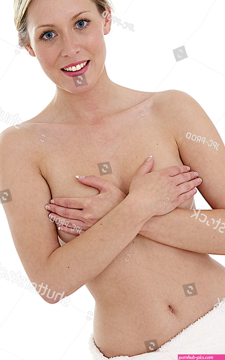 Half-naked Beautiful Woman Hiding Her Breasts Stock Photo 159276341