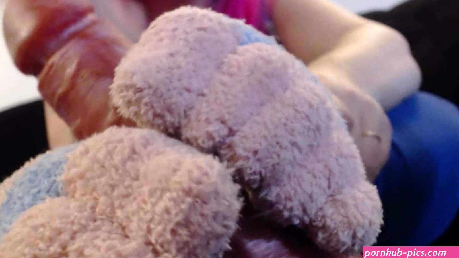 Fuzzy Sock Dildo Footjob