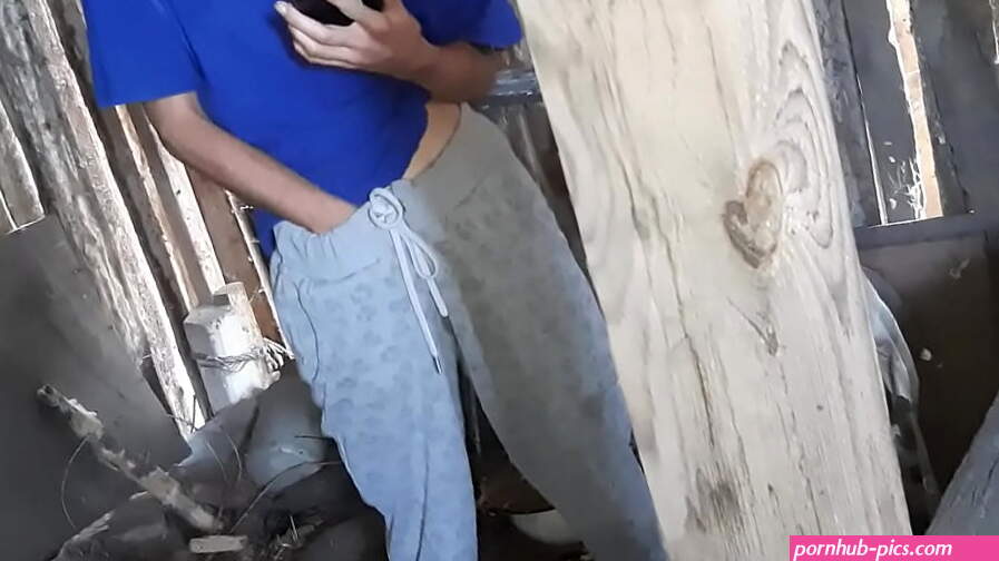 I spy on my stepsister masturbating in the village on a porn video