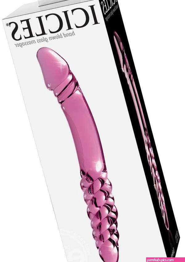 Icicles No. 57 Double-Sided Textured Glass Dildo 9in