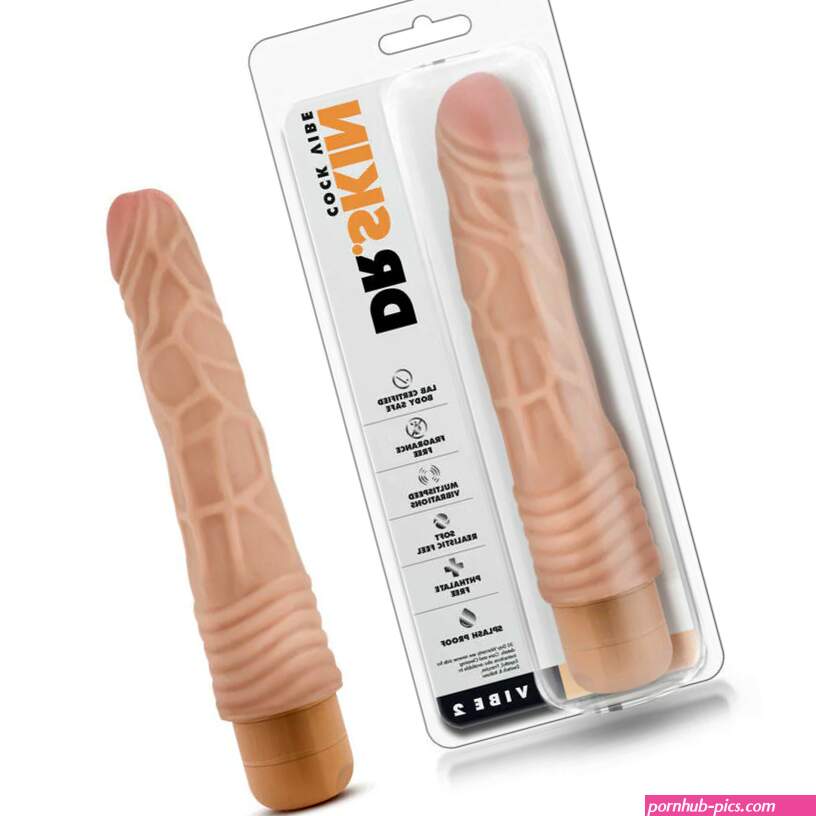 Dr. Skin Vibe 2 Realistic 9 in. Vibrating Dildo Beige