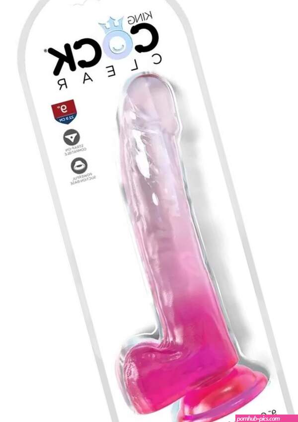 King Cock Clear Dildo with Balls 9in