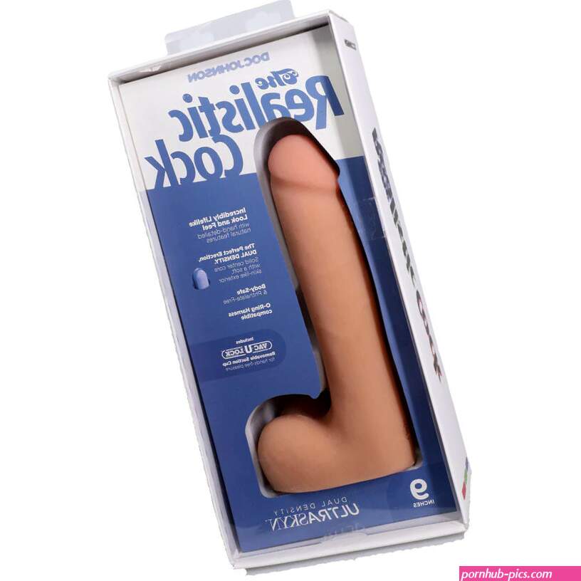 The Realistic Cock 9 in. ULTRASKYN Vac-U-Lock Dildo with Balls Vanilla