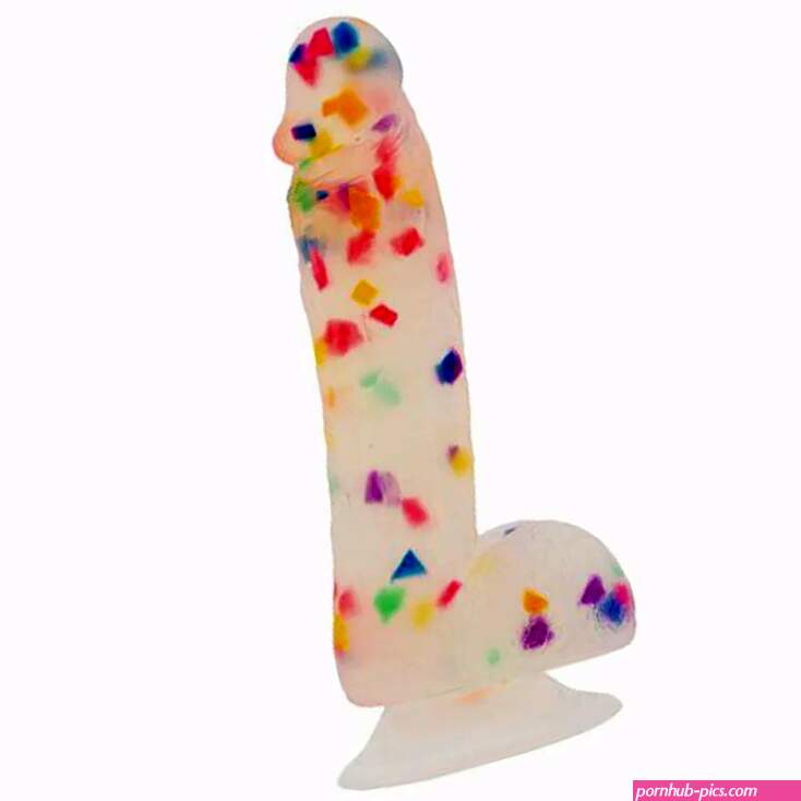 Silicone Confetti Dildo Bonjibon