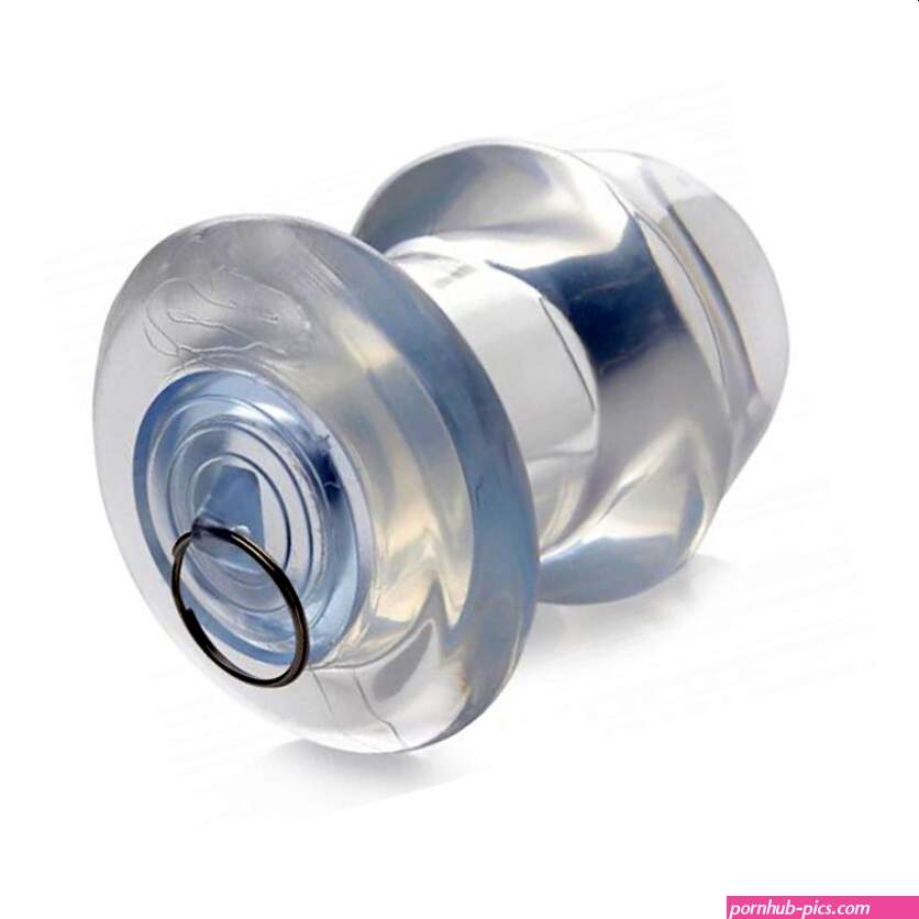 Ass Bung Clear Hollow Anal Dilator with Plug
