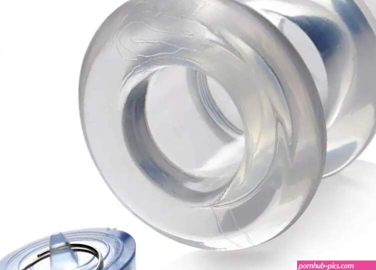 Ass Bung Clear Hollow Anal Dilator with Plug