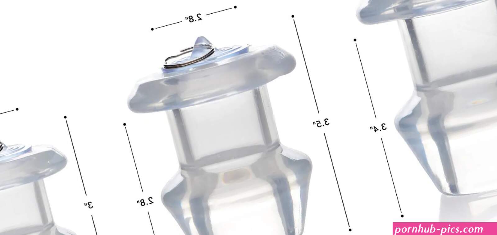 Ass Bung Clear Hollow Anal Dilator with Plug