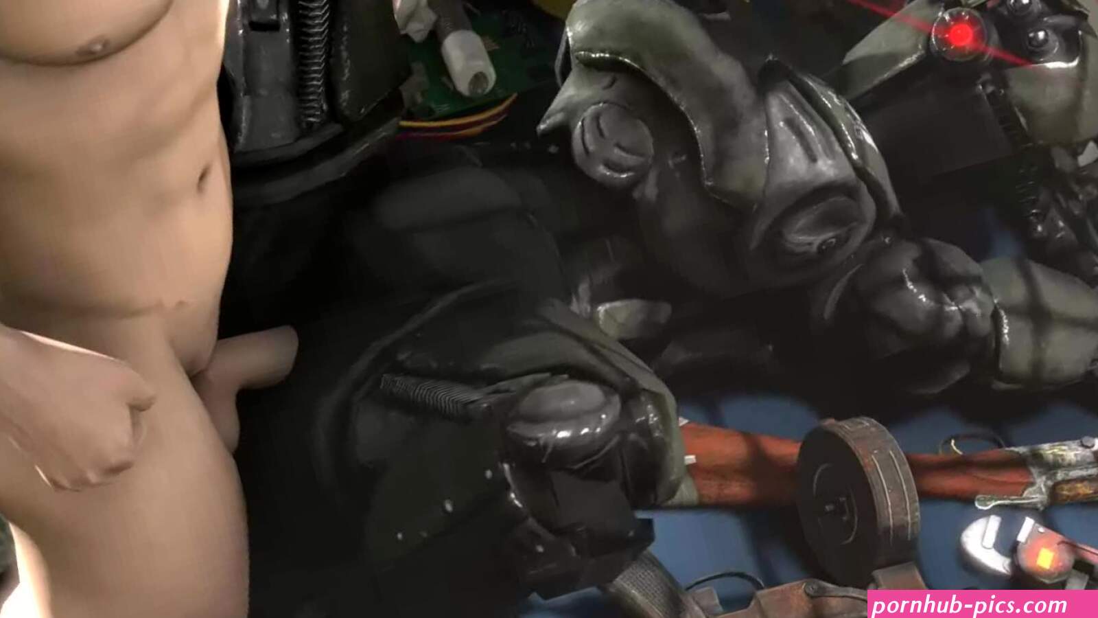 Fallout Assaultron 1boy Animated