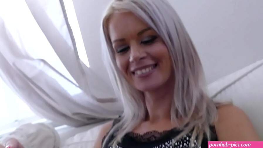 Beauty with tan lines enjoys masturbating sensually