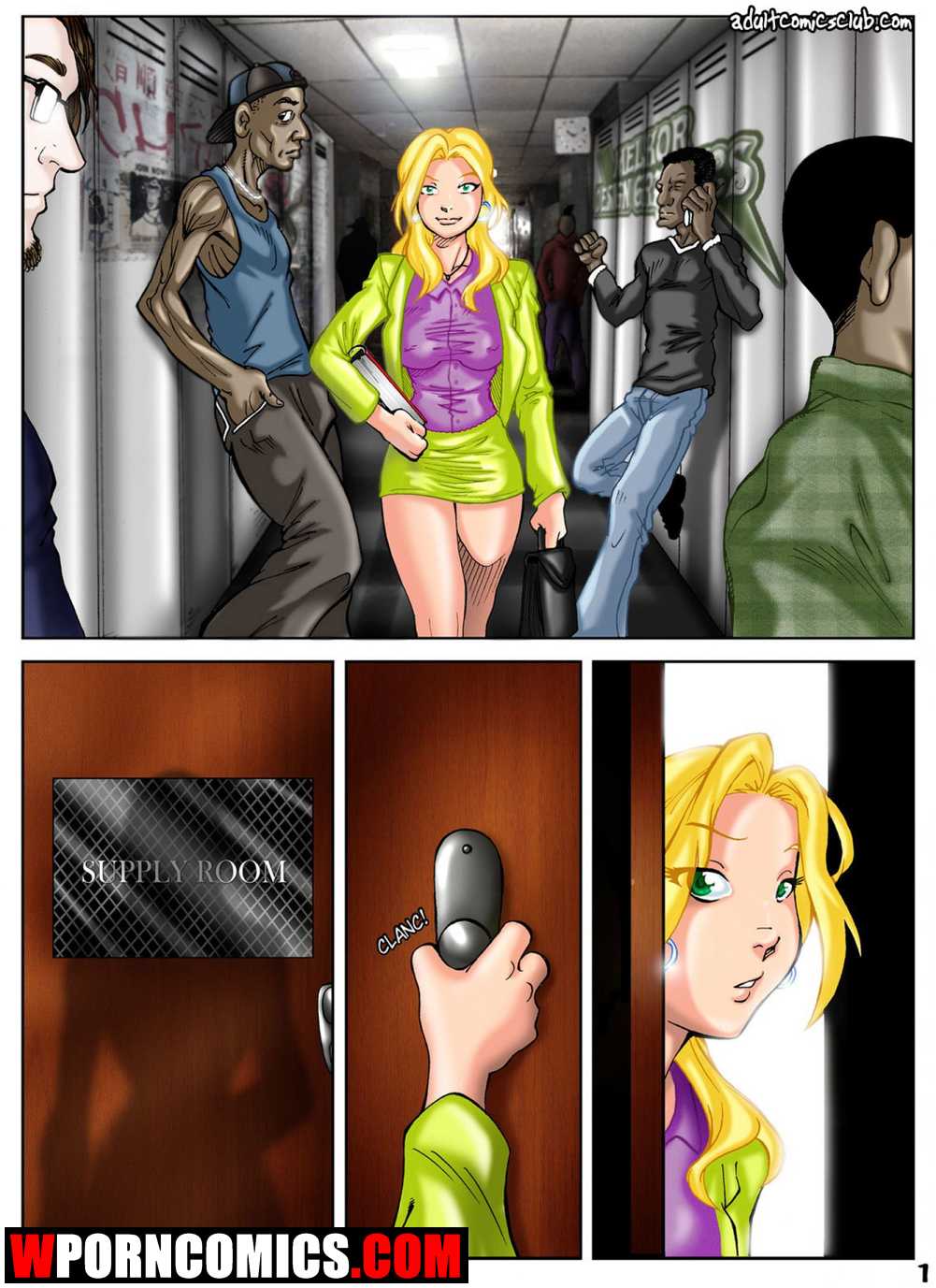 Porn comic Teacher Sex Lesson. Sex comic new student came