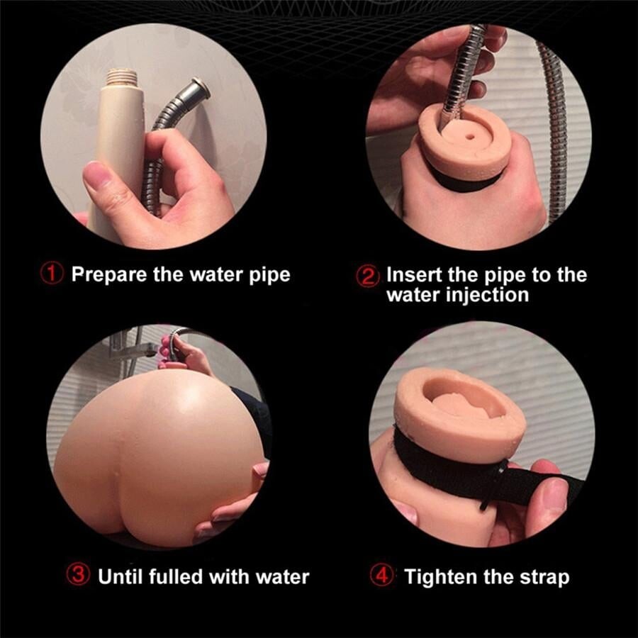 Realistische Water Pocket Pussy Lucht Vagina: Opblaasbare Masturbator Grote Speeltjes