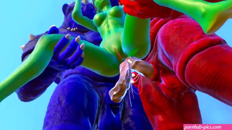 Furry Monsters and Alien Double Anal Squirting Orgasm