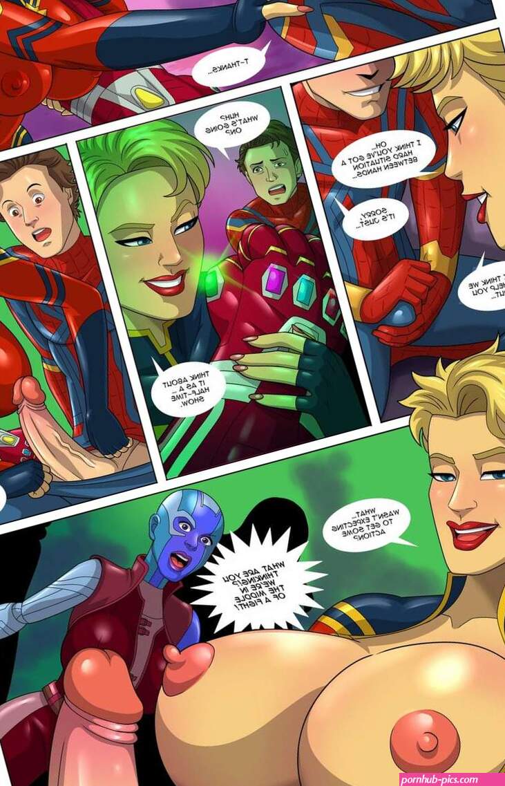 Porn comic Avengers Halftime. Sex comic has the most