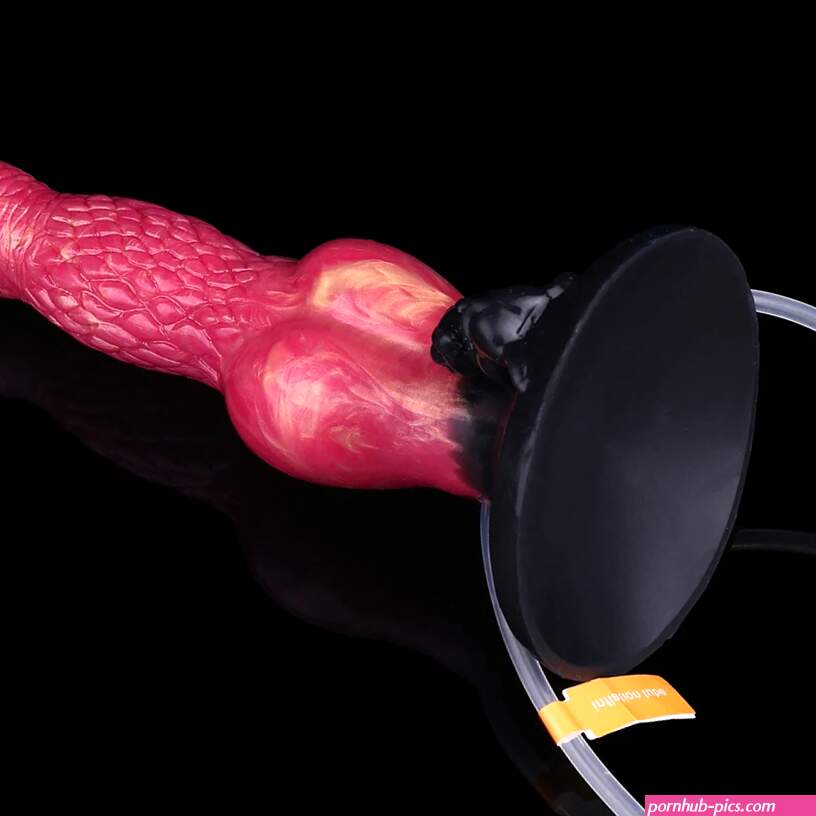 YC-CQZS2136 Wolf Dildo Ejaculating Sex Toys Squirting Penis Inflatable Anal Shower Animal Dildo Enema Anal Plug for Man Women