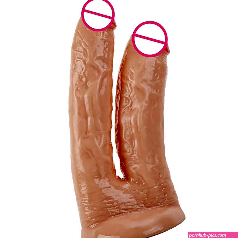 Massieve dubbele dildo met twee koppen voor mannen en vrouwen.