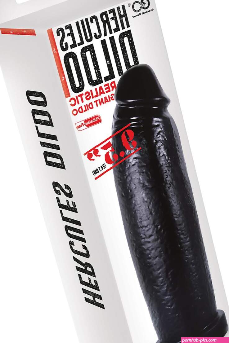 NMC NMC 9.5 INCH PVC GIANT DILDO ZWART Black
