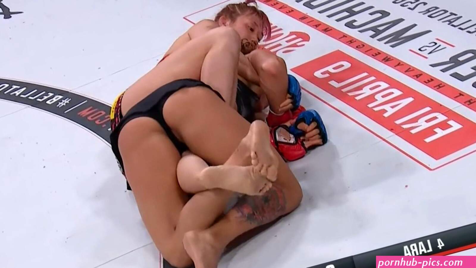 Alejandra Lara Sexy Pussy Lip Slips During Fight With Kana Watanabe at Bellator 255