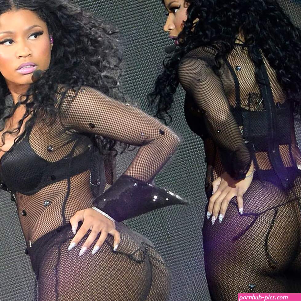 Nicki Minaj FINALLY showcased her fabulous booty at Wireless in fishnet outfit after turning up TWO hours late