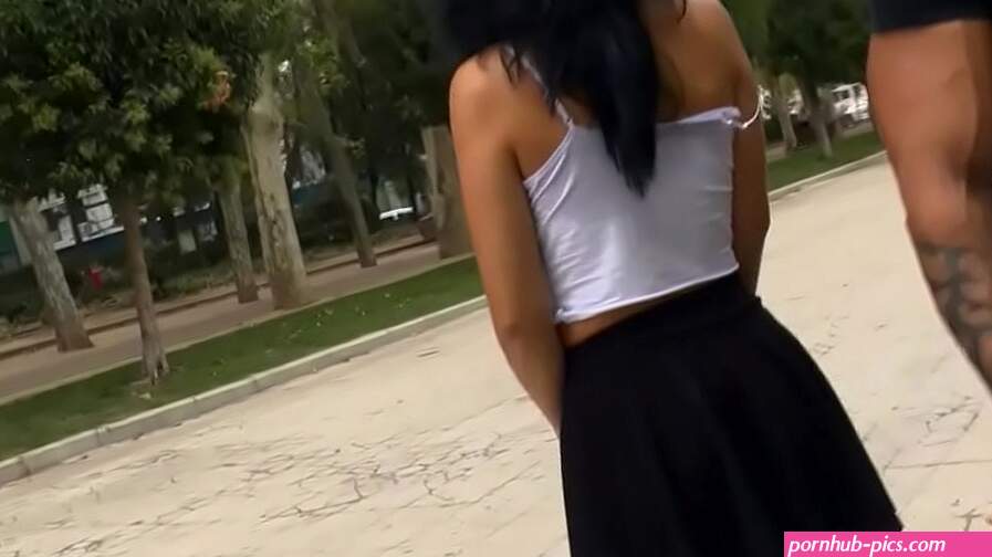 Masked babe fucked in public
