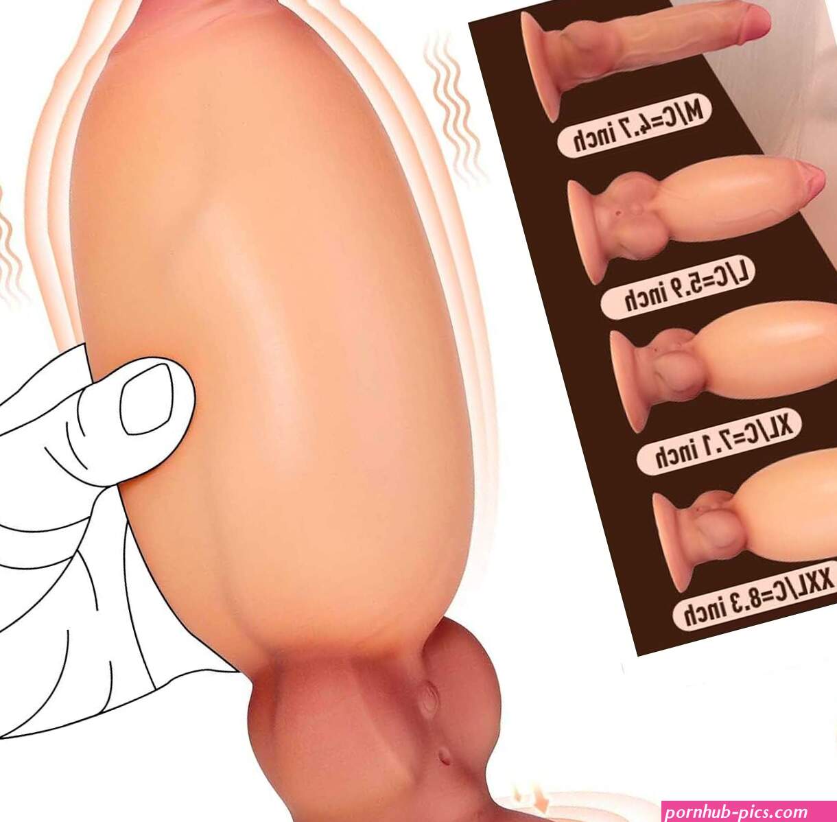 Large-Inflatable-Male-Prostate-Anal-Butt-Plug-Dildo-Pump-Huge-Men Women Sex Toy
