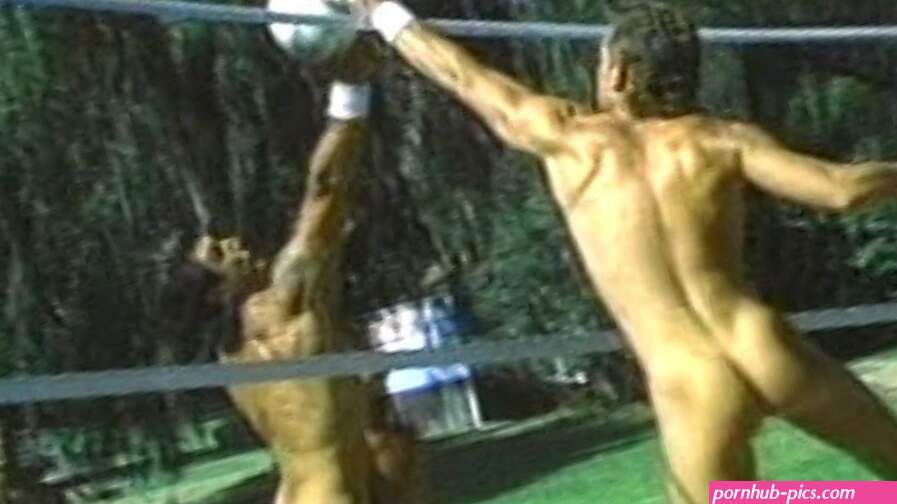 SPIKE IT NAKED- 4 Muscle Hunks Strip Nude in Volleyball Game