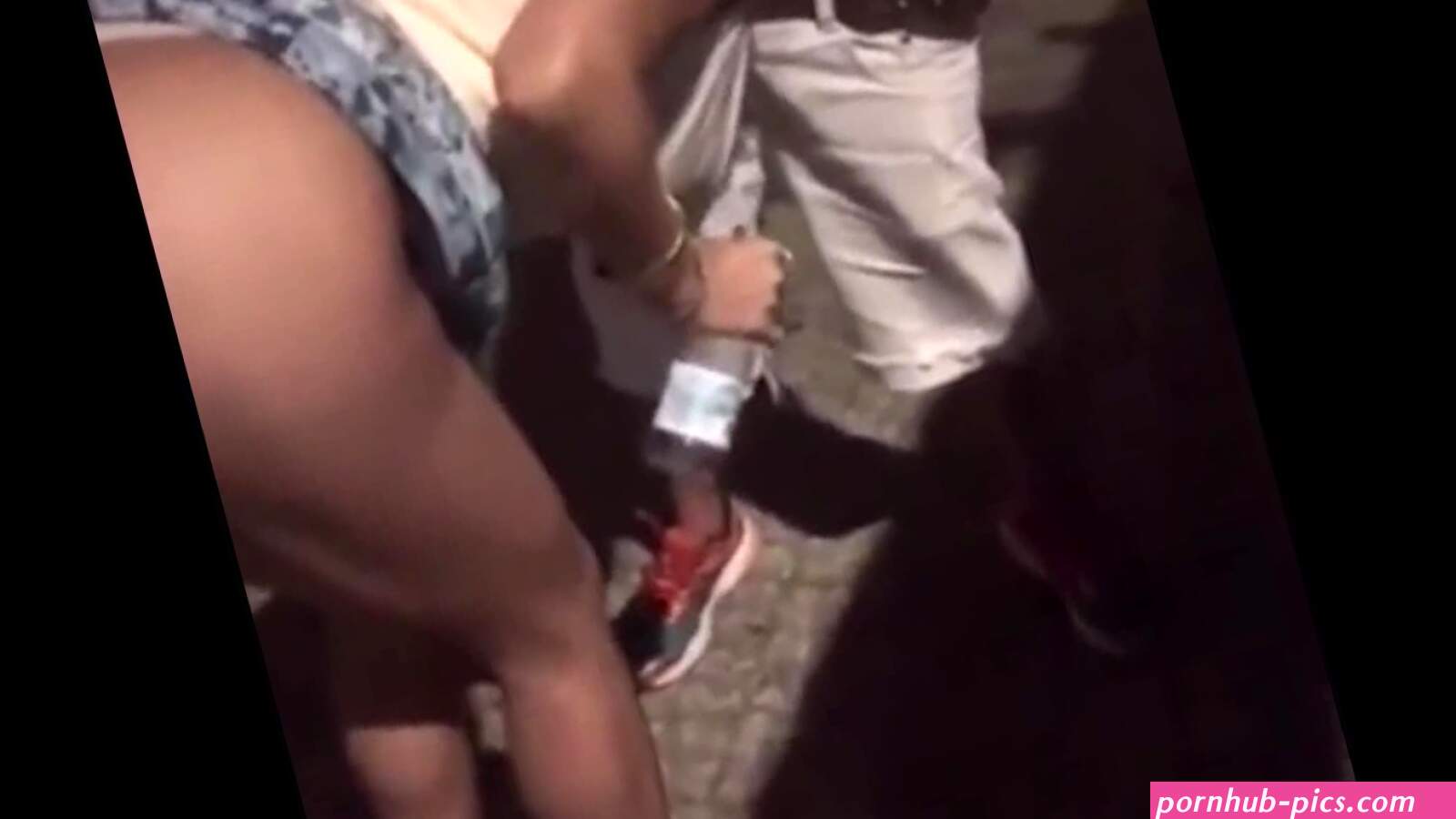This sexy blonde wife went from partying at the club to being fucked by two strangers on the street.