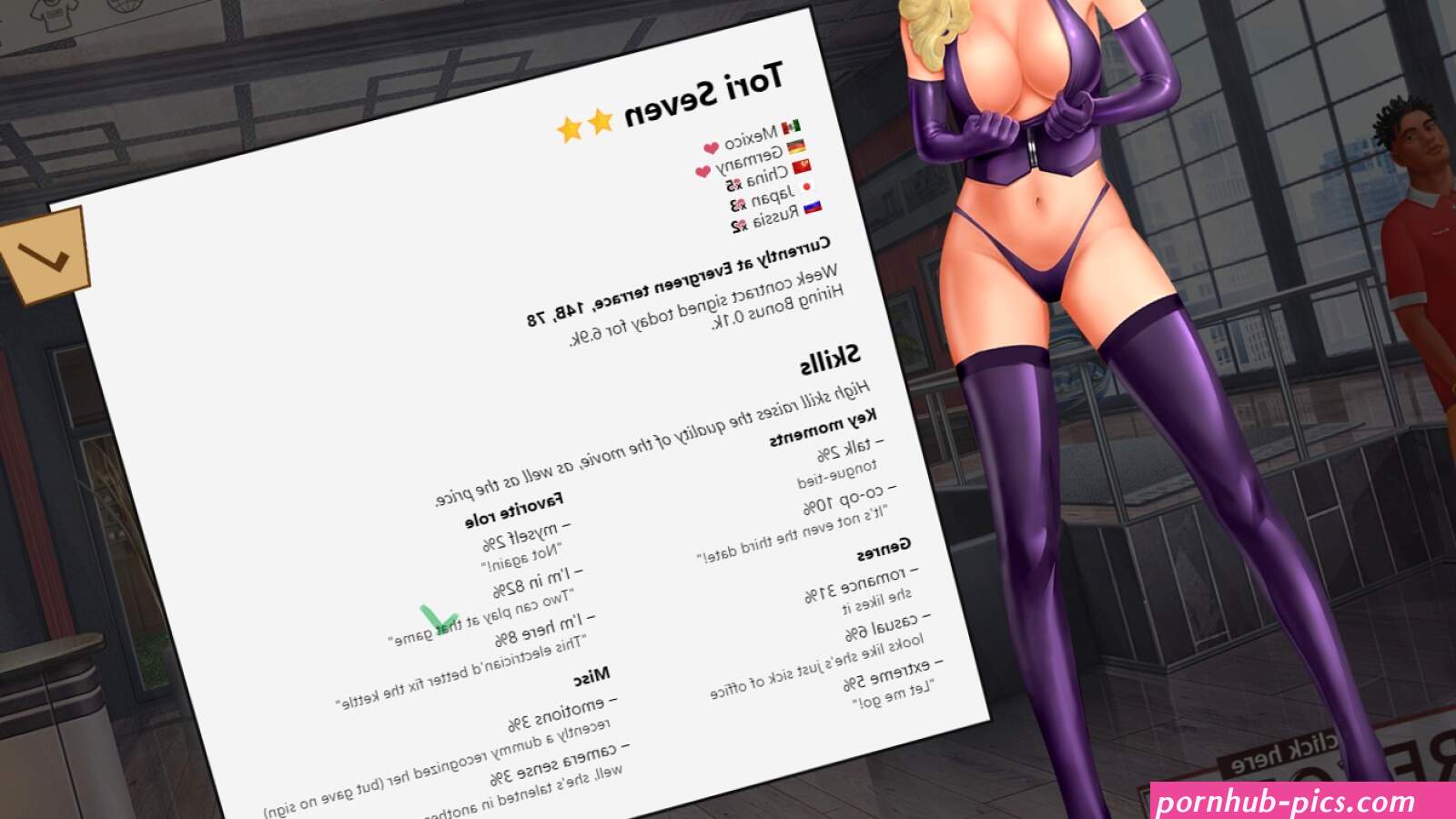 Steam :: Porno Studio Tycoon :: New flat mod actors and improved charts