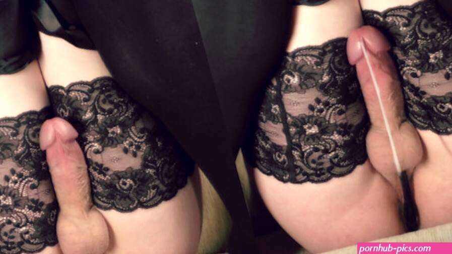 Geen handen orgasme Russische trans krijgt plezier sissy tgirl cum