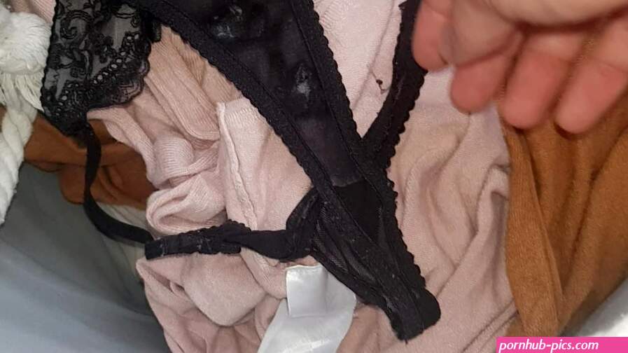 Worn wet dirty panties from laundry grool