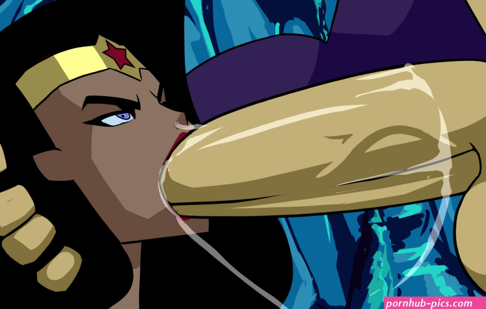 Wonder Woman Throat-Fucked by Boxman12