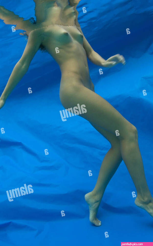 Woman nude underwater Stock Photo