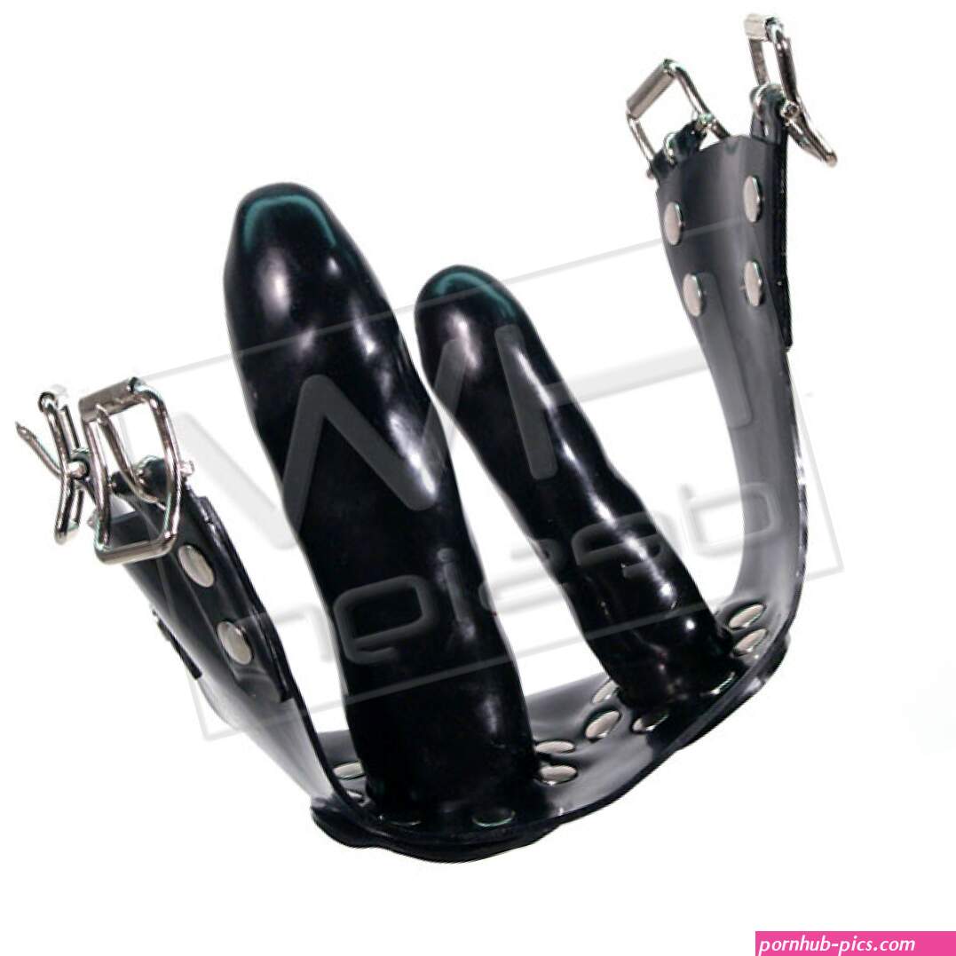 HWD 10e CROTCH PIECE with vaginal and anal dildo HW Fashion Latex Rubber Heavy DVD Design Shop