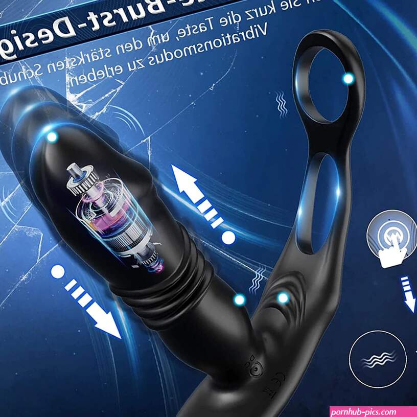 3-in-1 anale vibrator butt plug seksspeeltje met stotende afstandsbediening prostaatmasser anale butt plug met penisring