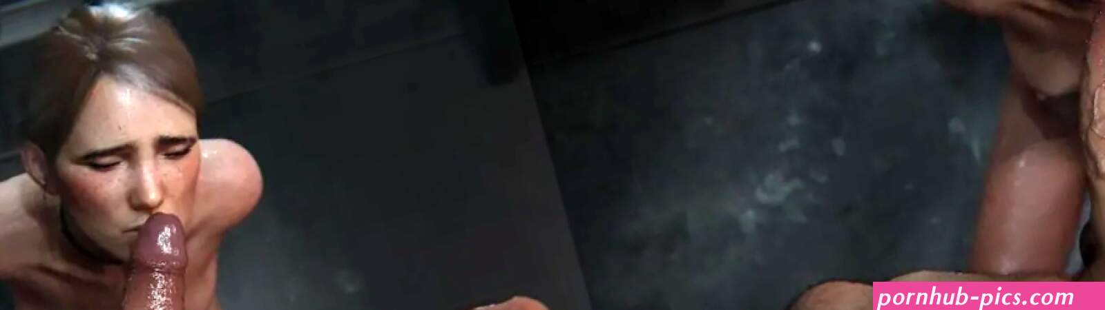 Ellie Williams Hands-Free Blowjob Deepthroating in Jail