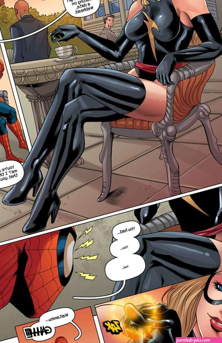 Porn comic Amazing Spider man and Ms. Marvel. Spider Man. Tracy Scops. Erotic comic fuck. The beauty