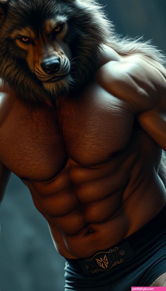 A Lustful Sexy Furry Male Werewolf In Spandex by muttleybear16 on DeviantArt