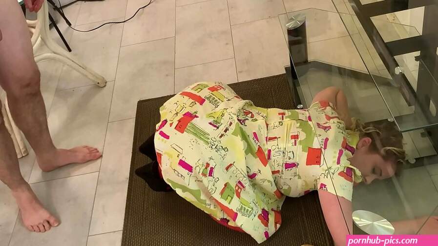 She gets stuck and her stepson has to perform anal sex
