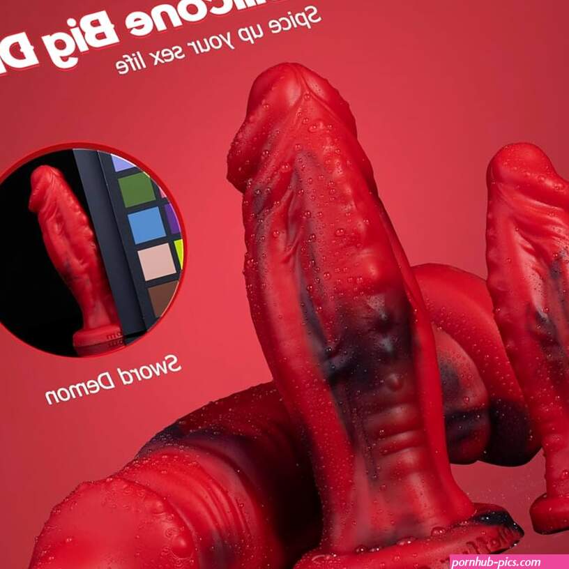 Rode Monster-dildo