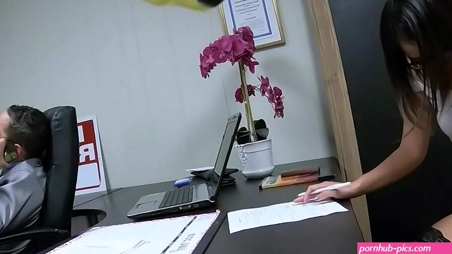 Tiny teen asian intern sucks and fucks