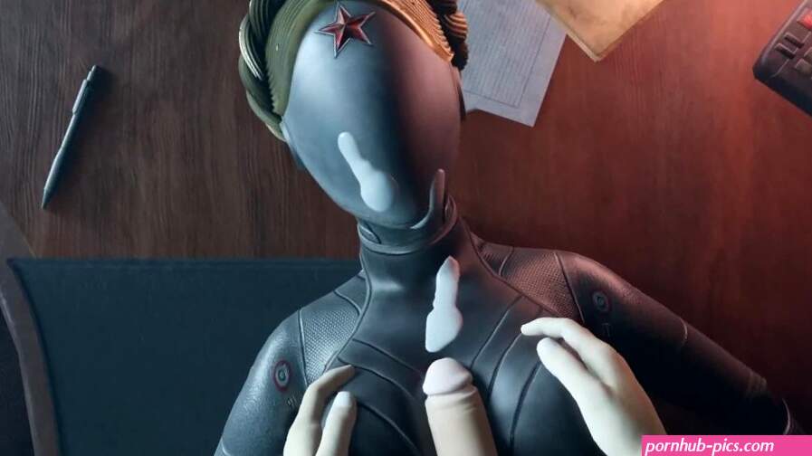 Atomic Heart Geen Handen Blanke kerel tieten neuken Robot Meisje Grote Borsten Cum op het gezicht Titjob Animatie
