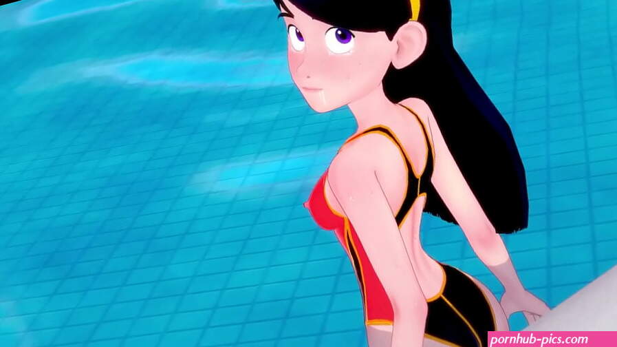 Violet Parr on the pool public sex POV