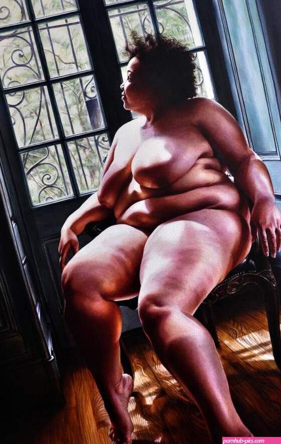 Dervish 3 nude painting of large black woman Painting by Victoria Selbach